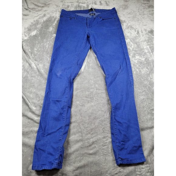 Women The North Face Slim Straight Leg Stretch Denim Jeans purplish Blue Size 10 - Picture 1 of 8